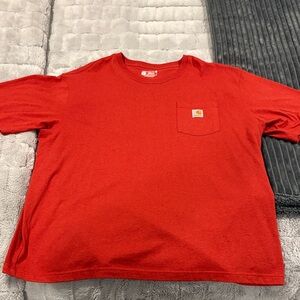 Carhartt Classic Red Tee with Pocket